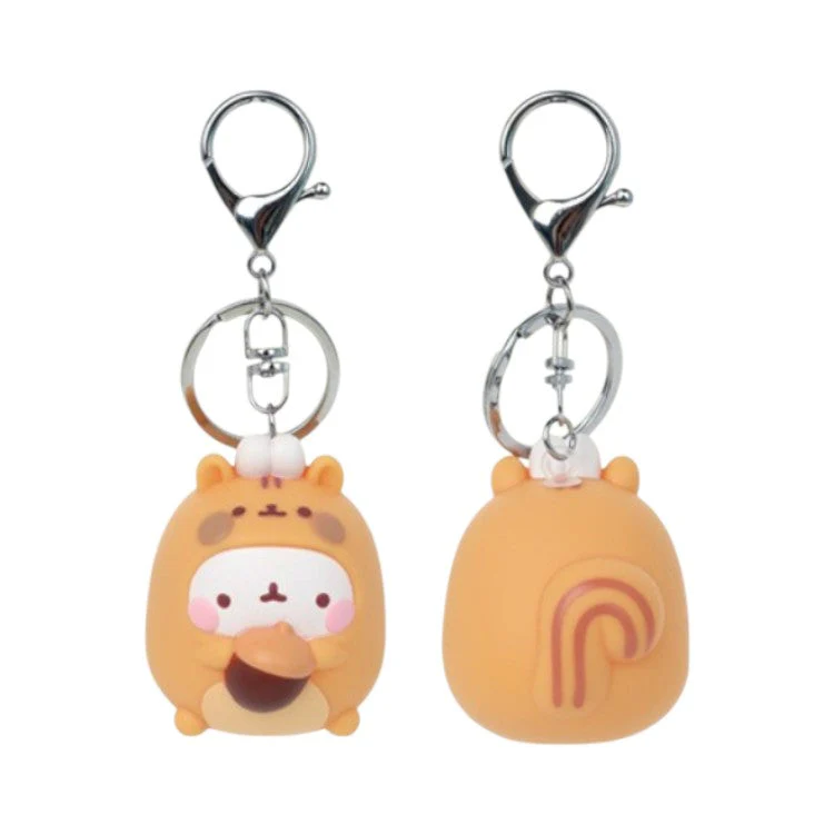 Molang Figure Keychain -Chipmunk