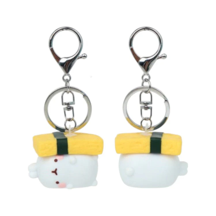 Molang Figure Keychain -Tamago Sushi