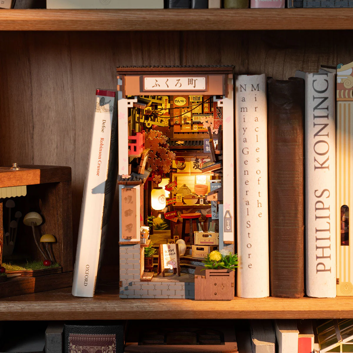 Rolife DIY House Book Nook Series TGB11 Sakura Wine Alley