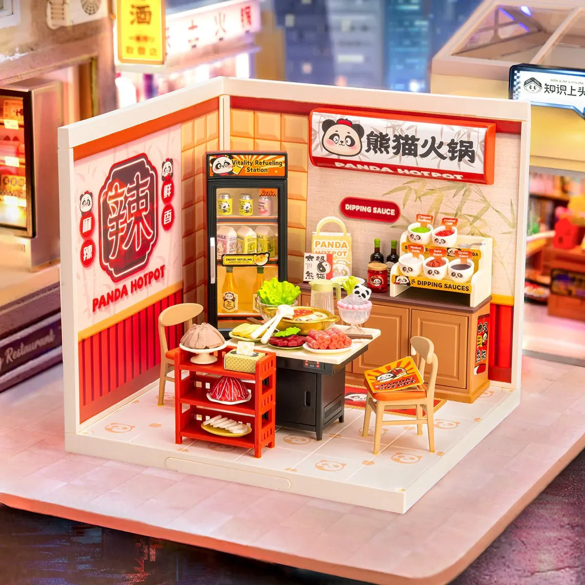 Rolife DIY House Super Store Series DW020 Panda Hot Pot