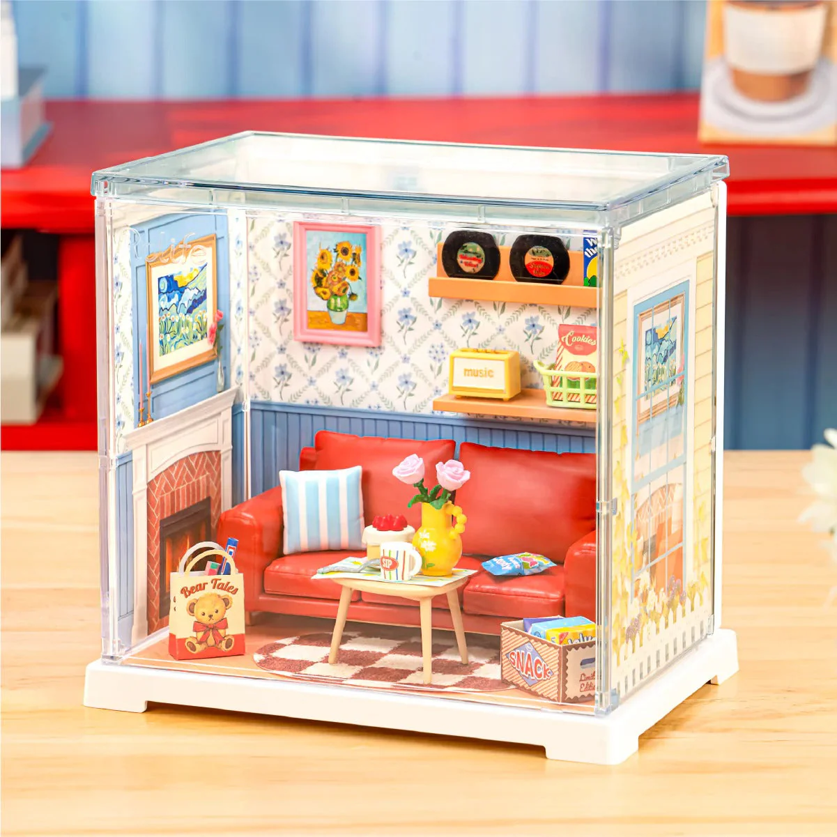 Rolife DIY House Super Store Series DWS05B Country Blue Lounge