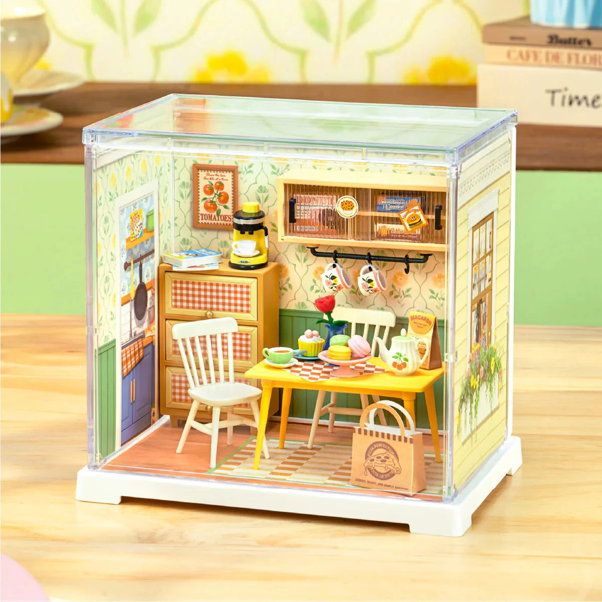 Rolife DIY House Super Store Series DWS06B Floral Dining Room